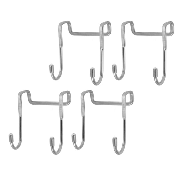 Crochets Doubles pour Portes, Structure Robuste pour Portes en Verre et Serviettes