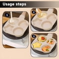 thumbnail image 4 of Sartén antiadherente para tortillas de 4 tazas - Sartén saludable para tortitas, huevos, bacon | Mango desmontable y compatible con inducción, diseño de aluminio fácil de limpiar, 4 of 6