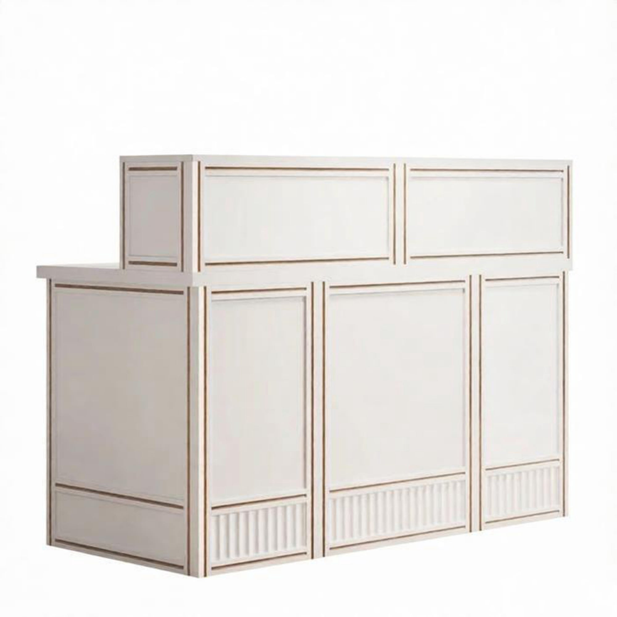 57" Reception Desk with Counter