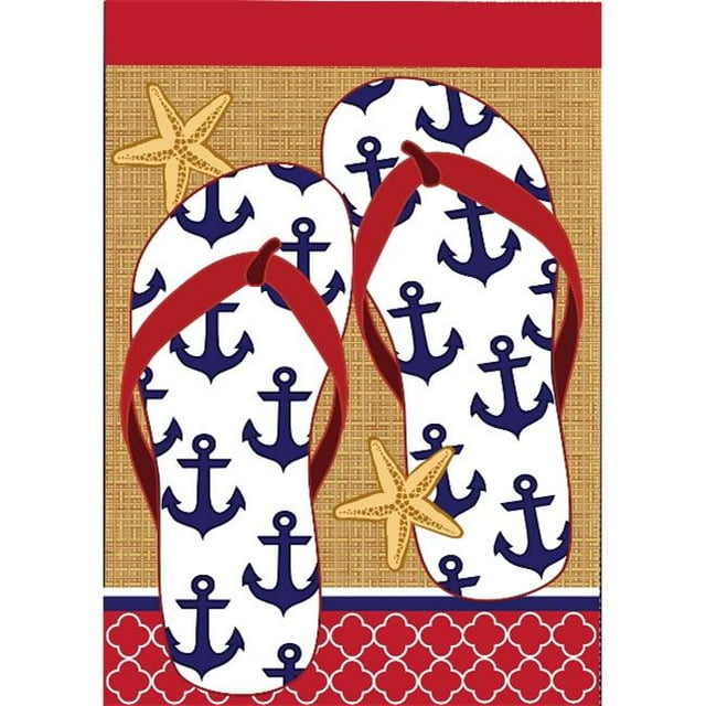 Drapeaux d'Ancre de Toile de Jute & 44; Grand