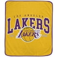 thumbnail image 2 of Pegasus  Los Angeles Lakers Vintage Arch Ultra Soft 50" x 60" Blanket, 2 of 3