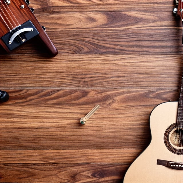 CHICHUMID 6Ud Guitarra Acústica Latón Verde Con Inserciones Cristal Para Sustitución