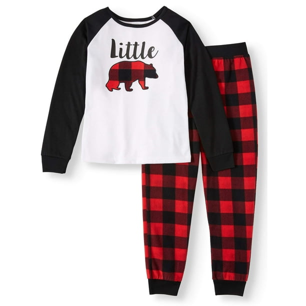 Jolly Jammies - Matching Family Christmas Pajamas Girl's Little Bear 2 ...