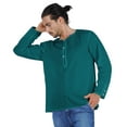thumbnail image 4 of Atasi Indian KurtaÂ&nbsp;ForÂ&nbsp;Men Full Sleeve Shirts Solid Round Neck Ethnic Tee Shirt, 4 of 7