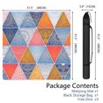 thumbnail image 2 of Premium Boho Style Rubber Game Room Mat 31.5x31.5 Inch Large Mahjong Table Cover with Non-Slip Backing and Noise Reduction for Tiles Cards and Boards, 2 of 7