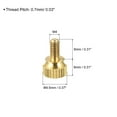 thumbnail image 2 of 2Pack Knurled Thumb Screws, M4x8mm Brass Shoulder Bolts Stepped Grip Fasteners, 2 of 5