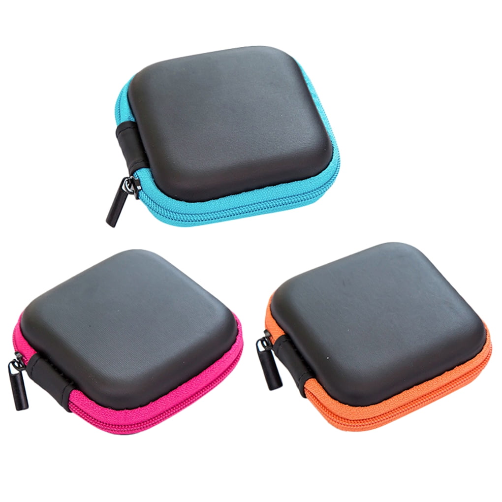 storage box USB cable pouch portable PP USB cable case zipper headset ...