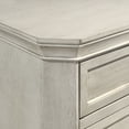 thumbnail image 4 of Roundhill Furniture Maderne Wood 7-Drawer Dresser, Antique White Finish, 4 of 9