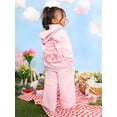thumbnail image 5 of Wonder Nation x Hello Kitty Toddler Girls Graphic Sweatpants with Embroidery, Sizes 12M-5T, 5 of 7
