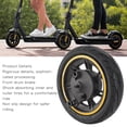 thumbnail image 4 of Rueda delantera del scooter Eléctrico, Neumilar de Goma de absorción de choque anti -skid skid scooter resistencia a la abrasión de reemplazo de la rueda delantera con freno, 4 of 7