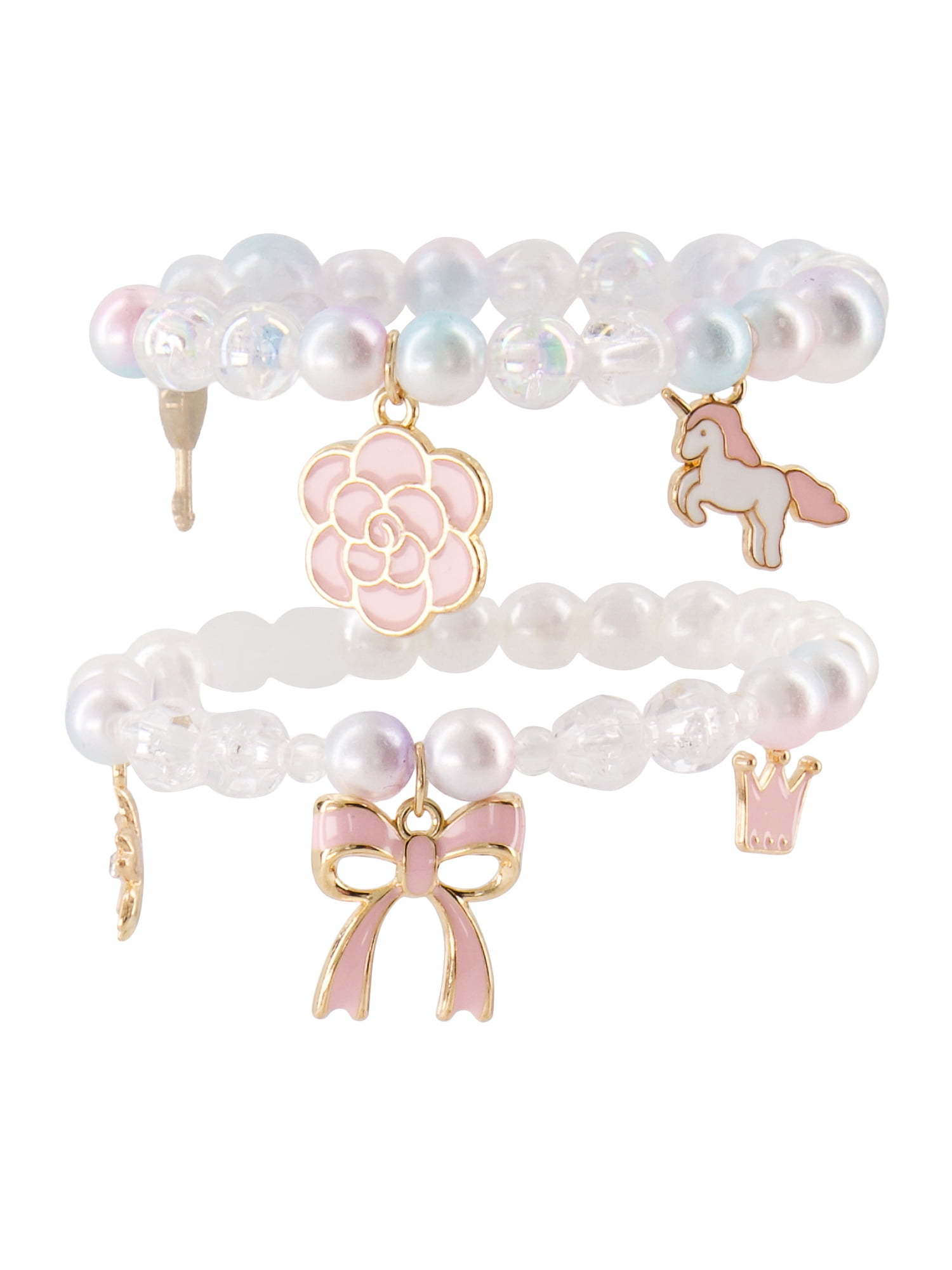 Claire's Best Friends Bracelet Set - Bows, 2pcs