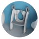 thumbnail image 2 of Escalera para Inodoro Spuddies Blanco Gris Talla Única, 2 of 4