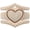 Nude and Rose Gold, variant on Stackable 3-Piece Ring Set - Women's Silicone & Metal Frame Heart Collection