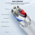 thumbnail image 4 of Amdohai 3ft Type-C Magnetic Charging Cable Tangle-Free Data 4A Fast Charge Cable, 4 of 8