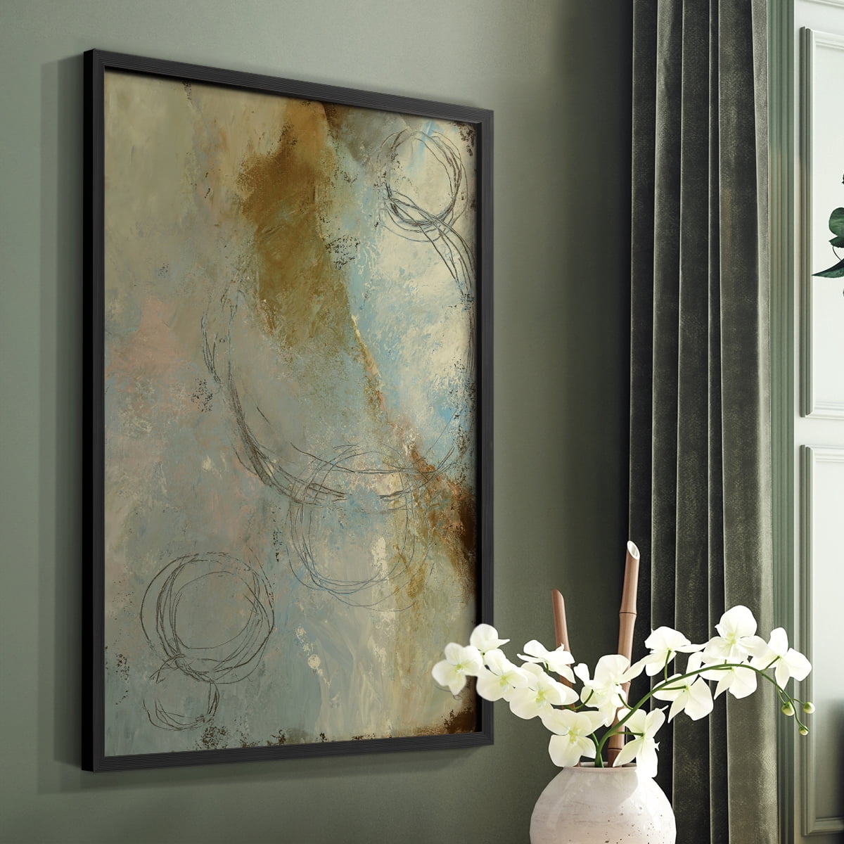 Zen Path I Framed Print - Solid Wood in Single Picture Frame Solid Wood 2 Framed Print