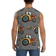thumbnail image 4 of Disketp Cartoon Tractor Sleeveless Tshirts For Men, Muscle Shirts For Men Dry Fit Tank Top-Xx-Large, 4 of 8