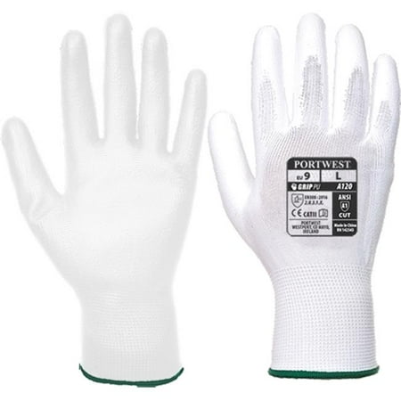 

Portwest VA120W6RXS Vending PU Palm Gloves White - Extra Small