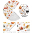 thumbnail image 5 of FMSHPON Autumn Leaves Floral Xmas Christmas Tree Skirt Stand Mat for Holiday Party Decoration Indoor Outdoor 48 inches, 5 of 6