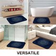 thumbnail image 3 of 1pc Blue Mandala Pattern Absorbent Non-Slip Bathroom Thickened Flannel Rug Decor,Soft,Quick Drying,Suitable For Indoor/outdoor Use,Bathrooms,Bedrooms,Kitchens,Terrace,Laundry Rooms,16"x24", 3 of 9