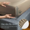 thumbnail image 5 of Luxclub Cooling 6 pc Microfiber Sheet Set, Taupe Queen- Soft, and Deep Pocketed Comfortable Bed Sheets, 5 of 7