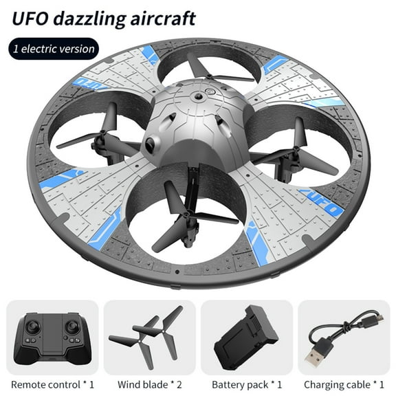 Foam Drone With Cool Lights UFO Toys Altitude Hold Mode Foldable RC Drone Quadcopter Route Fly Altitude Hold Headless Mode