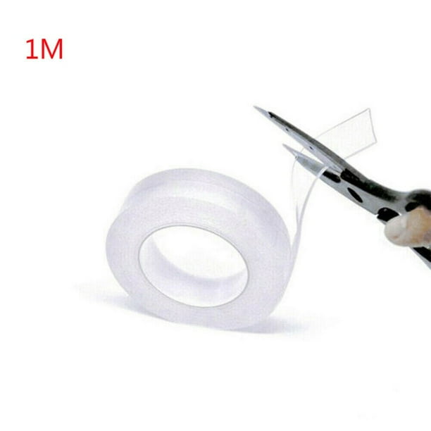 Clear Double Sided Tape Nbsp Invisible Thin Sided Sticky Adhesive Tape Strong Craft Nbsp Walmart Com