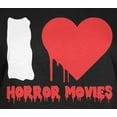 thumbnail image 4 of Old Glory Womens Halloween I Heart Horror Movies Long Sleeve Graphic T Shirt, 4 of 6
