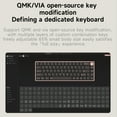 thumbnail image 3 of Artyond Compact Mechanical Gaming Keyboard, QMK/VIA Programmable Hot-Swappable Volume Knob, 32-bit ARM4 Chip, with RGB Backlight 68 Keys USB-C Aluminum Frame Keyboard for Games/PC/Mac, Light Blue, 3 of 7