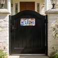 thumbnail image 2 of Decorative Door Sign License Plate Letter Metal Sign Rustic Retro Wall Decor with Assorted Slogans, 2 of 5