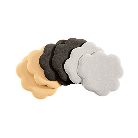 Foot Petals - Tip Toes - Triple Pack-Black/Silver/Buttercup