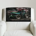 thumbnail image 5 of SCRAWLGOD American Flag Tractor Black Headrest Cover for Recliner Chair 2 Piece Recliner Headrest Protector Recliner Sofa Cover Couch Head Covers Sofa Head Protector 17x27 in, 5 of 7