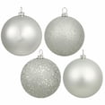 thumbnail image 1 of 2.75 in. Silver 4 Finish Ornament Asst 20-Box, 1 of 1