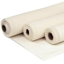 Cotton Duck Canvas Fabric Heavy Duty Natural 10oz 62 Inches Wide for Arts Crafts Backings Covers Placemats, 1 Yard, White