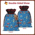 thumbnail image 2 of Rocae Cartoon Animals 1 Print Christmas Drawstring Linen Gift Bag with Drawstrings Treat Bag Goody Present Bags for Christmas Party Favor, 2 of 8