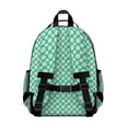 thumbnail image 3 of Green Daisy Flower Floral Pattern Backpack for School,Cute School Bag,Schoolbag with Adjustable Shoulder Straps & Padded Back,15.25"x11.5"x5.25", 3 of 5