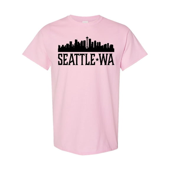 Inktastic Seattle Washington City Skyline T-Shirt