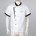 thumbnail image 7 of Doomiva Unisex Chef Coat Pressional Hotel Kitchen Chef Jacket Men Women Restaurant Canteen Working Uniform White 4XL, 7 of 7
