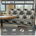 thumbnail image 4 of FOR U DESIGNS Palm Tree Pattern 2 Pcs RV Dinette Cushion Covers Breathable RV Couch Cover Elastic Loveseat Sofa Chair Cover Furniture Protector for RV Camper Car Bench, 4 of 7