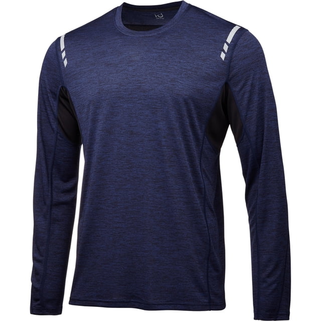 Camiseta básica de rendimiento de malla de contraste para hombre de Ideology, azul, grande