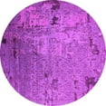 thumbnail image 1 of Ahgly Company Indoor Round Oriental Pink Industrial Area Rugs, 3' Round, 1 of 4