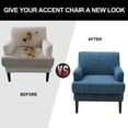 thumbnail image 3 of Eurhowing 2-Piece Wingback Chair Slipcover, Stretch Armchair Cover with Cushion Cover, Furniture Protector for Living Room, 3 of 9