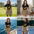thumbnail image 3 of Aplkyhs Matching Golf Shirts for Couple Gold Glitter Butterfly Matching Couple Golf Shirts Woman Tennis Clothing Set with Pocket Built in Shorts Breathable Fabric Suitable for Golf Enthusiasts, 3 of 5