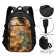 thumbnail image 3 of Balery Antique Map Adventure Scene Mochila con carga USB para hombre y mujer - Mochila impermeable y antirrobo para laptop con puerto USB para viajes, trabajo, 3 of 7