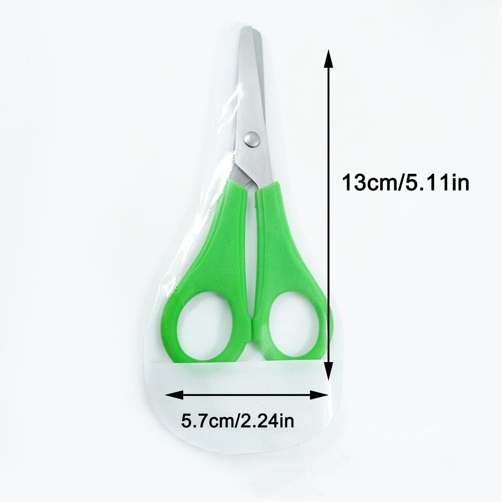 Hvot&aat 5.11-Inch Scissors with Ruler Markings on Blade Stainless Steel Blunt Tip Shears for Paper Fabric & Crafting