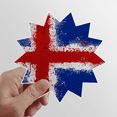 thumbnail image 1 of Autocollant Vinyle Motif Drapeau d'Islande pour Bagages Graffiti Fleur, 1 of 3
