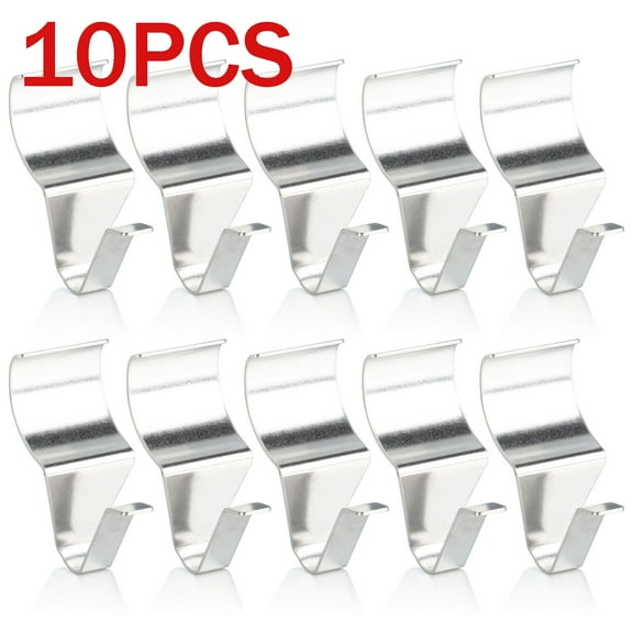 Luxtrada 10 Pack Vinyl Siding Hooks Hanger - Heavy Duty 18Lbs Stainless No-Hole Needed Vinyl Siding Clips for Hanging
