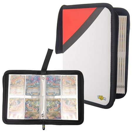 Collector Card Holder Totem World Poke Ball Theme Card Case Binder Compatible with Pokemon Cards, Trading Cards Collectors Album with 25 Premium 4-Pocket Pages, Holds Up to 200 Cards ()