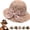 Pink, variant on 2026 New Sun Hat with Bow Elegant Woven Straw Sun Hat for Women Wide Brim Packable Travel Bucket Hat Crochet Hats for Women