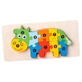thumbnail image 1 of Rompecabezas de madera para niños pequeños, rompecabezas Montessori, rompecabezas, juguete educativo preescolar Vaca, 1 of 9