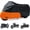 Orange, variant on Motorcycle Cover fits for Harley Davidson Road King Road Glide Electra Glide Low Rider-ST HD Goldwing, All Weather Cruiser Motorcycle Cover, Black